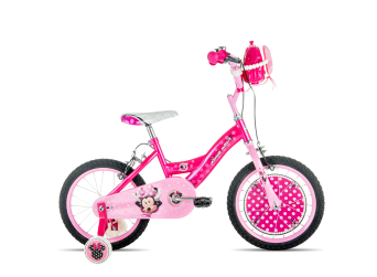 Minnie Mouse 16 Inch Kids Bike + Stabilisers