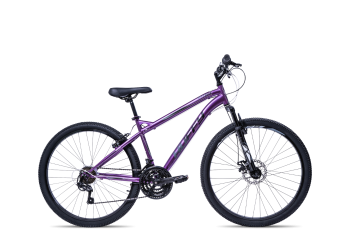 Huffy Extent Womens Mountain Bike 27.5" Wheels 18 Speed Gloss Purple + Black