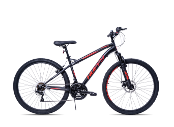 Huffy Extent Mens Mountain Bike 27.5" Wheels 18 Speed Black + Red