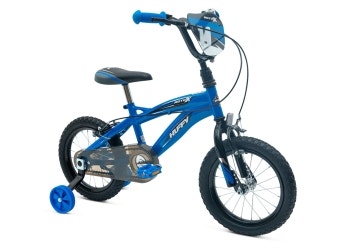 Huffy Moto X 14 Inch Boys Bike Blue/black, 4-6 Year Old, Bmx + Stabilisers