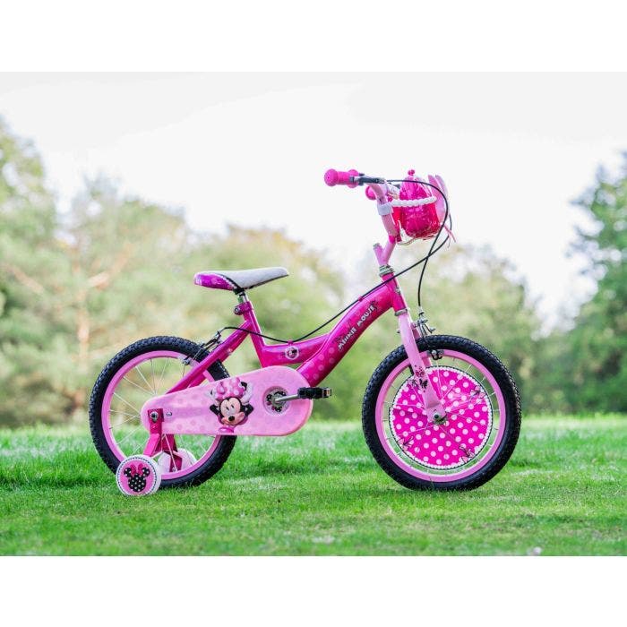 Minnie mouse bike with training wheels deals
