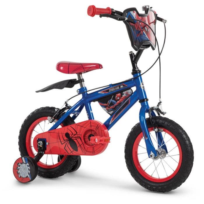 Huffy Marvel Spiderman 12 inch Boys Bike 3 5 Yrs Stabilisers